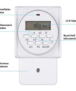BND-50/SID1 heti digitális fali időkapcsoló gombok