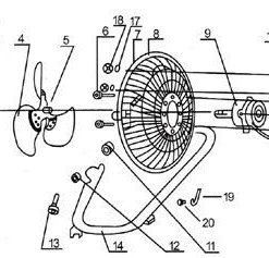 FE-45 padló ventilátor összeszerelése