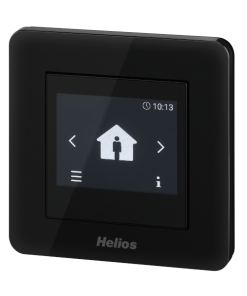 Helios KWL-BE Touch BL érintőképernyős kezelőegység fekete