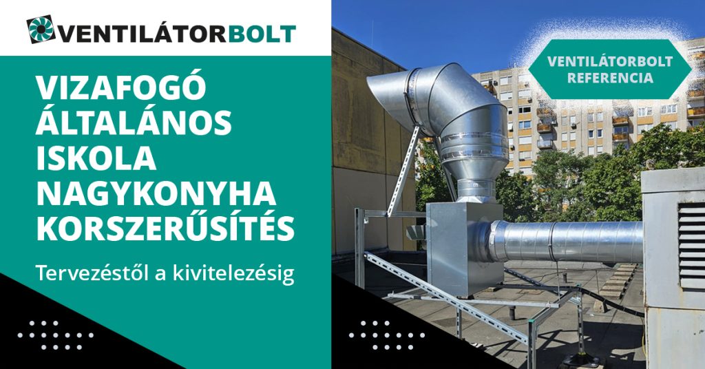 Ventilátorbolt Nagykonyha kivitelezés referencia Budapest