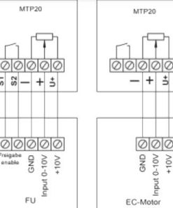MTP020 EC 0-10V motor fordulatszám szabályozó bekötése