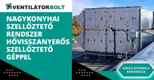 nagykonyhai szellőztető rendszer hővisszanyerős szellőztető géppel