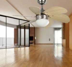 Palao nikkel mennyezeti ventilátor lámpával