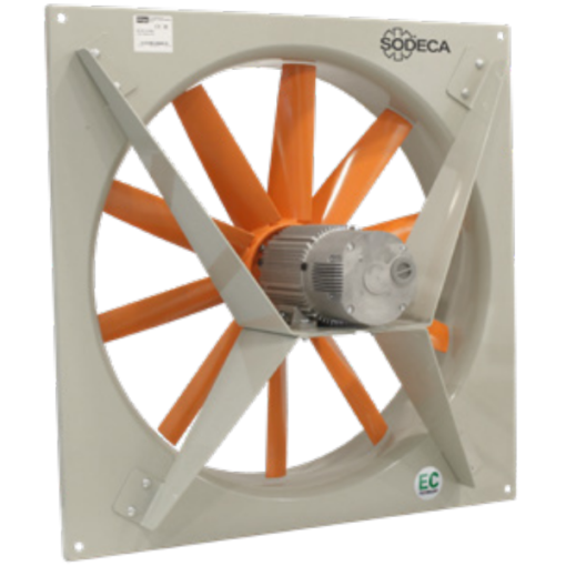 Sodeca HC/EC ipari axiális ventilátor fém kerettel, EC motorral