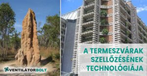 A termeszvárak természetes szellőzésének technológiája