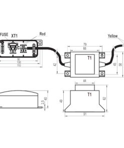 VENTS transzformátor 12V-os zsalus ventilátorhoz felépítése
